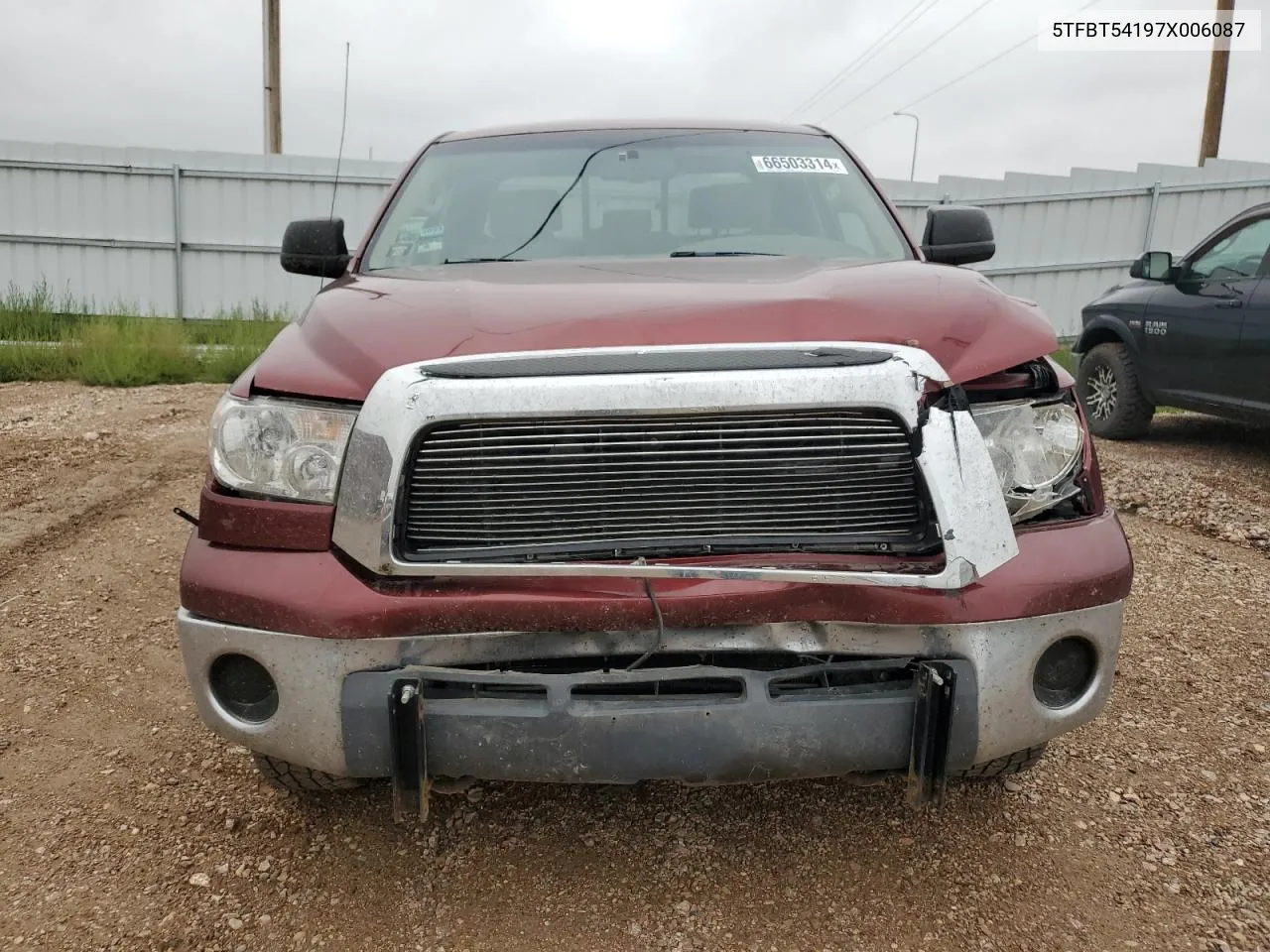 2007 Toyota Tundra Double Cab Sr5 VIN: 5TFBT54197X006087 Lot: 66503314