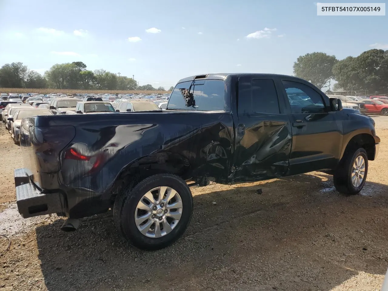 5TFBT54107X005149 2007 Toyota Tundra Double Cab Sr5