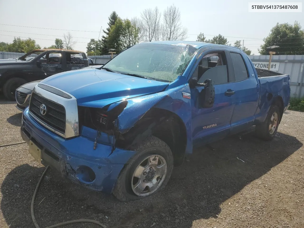 2007 Toyota Tundra Double Cab Sr5 VIN: 5TBBV54137S487608 Lot: 67198734