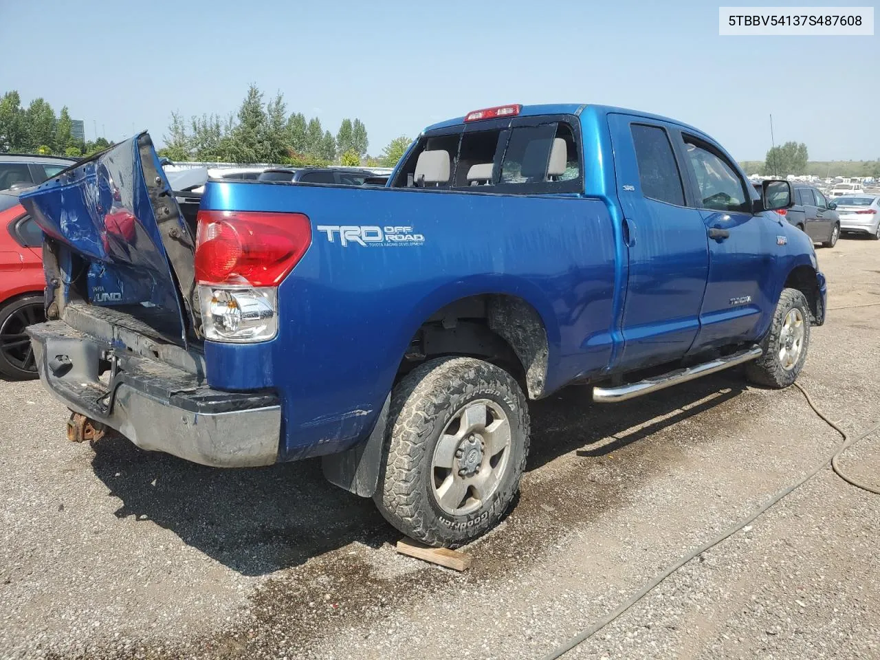 5TBBV54137S487608 2007 Toyota Tundra Double Cab Sr5