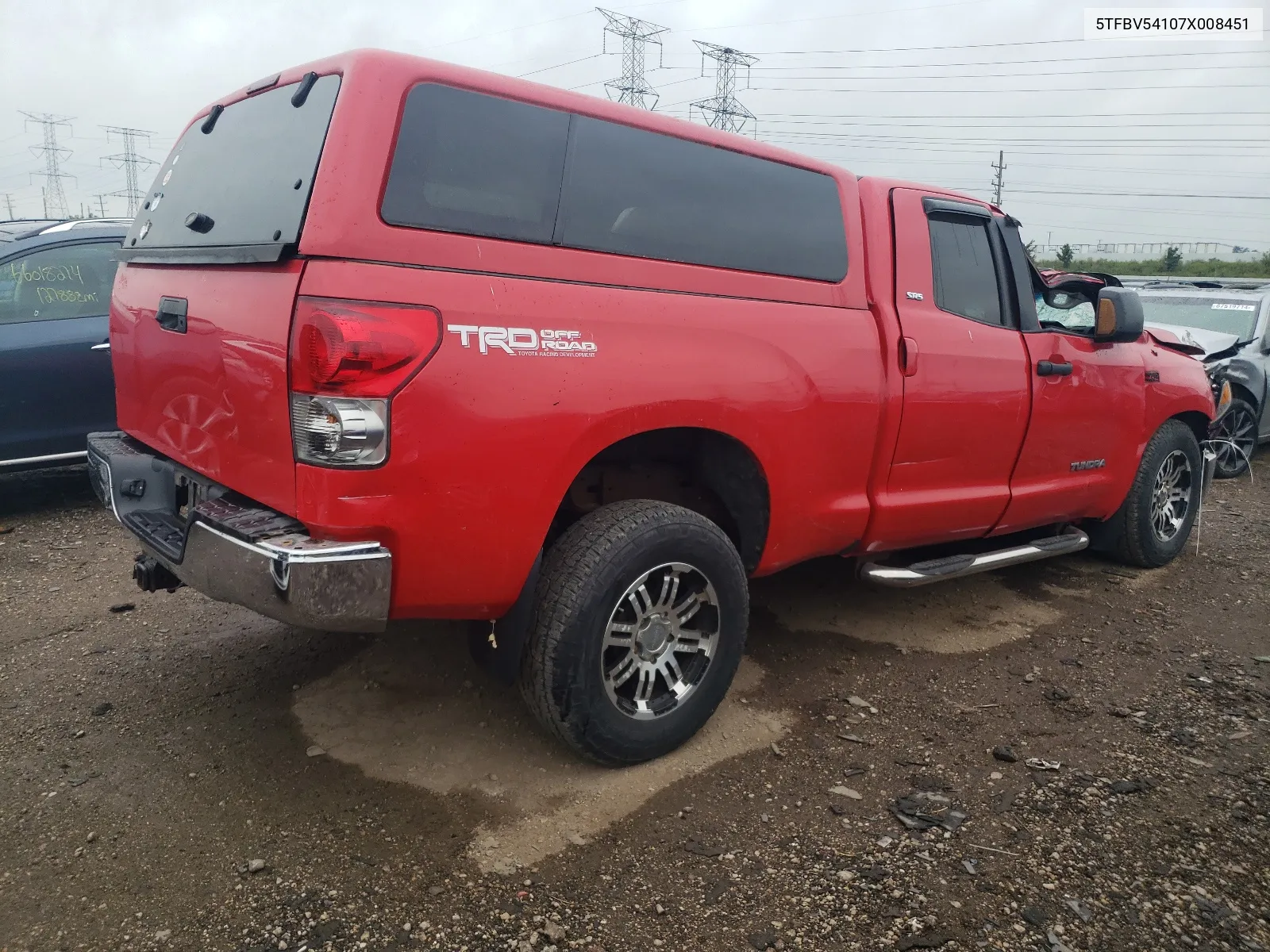 5TFBV54107X008451 2007 Toyota Tundra Double Cab Sr5