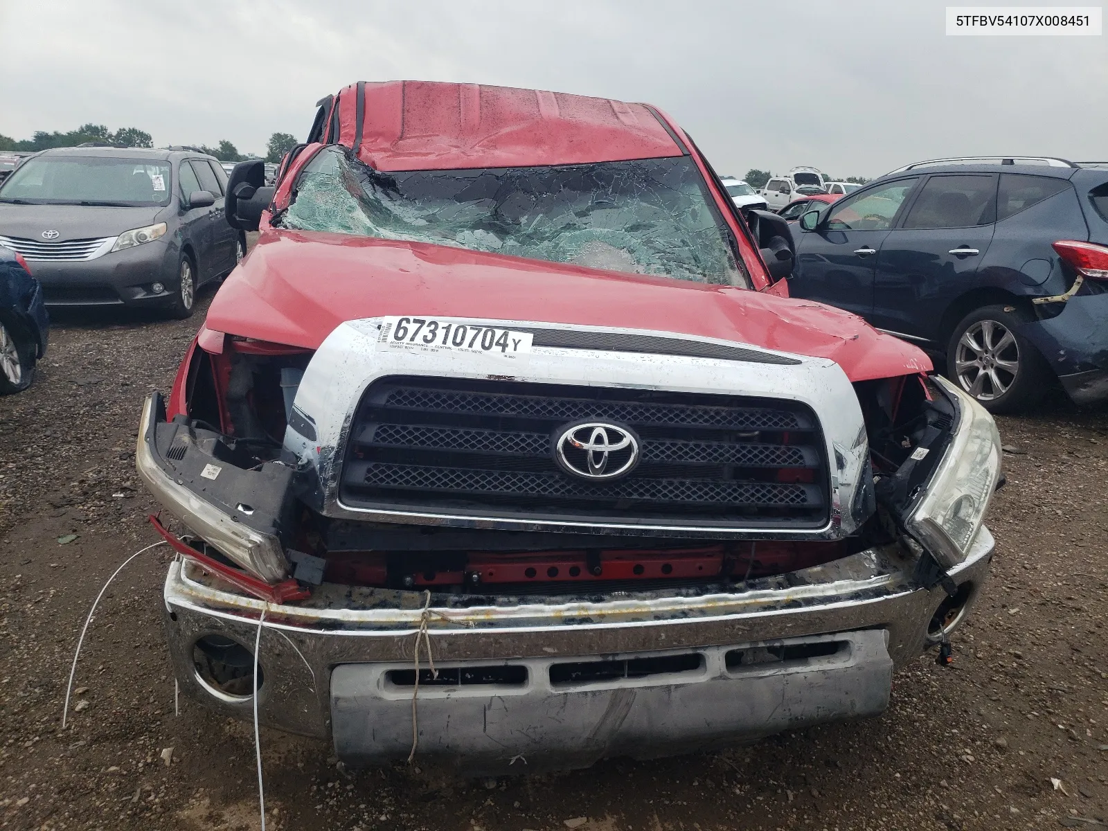 5TFBV54107X008451 2007 Toyota Tundra Double Cab Sr5