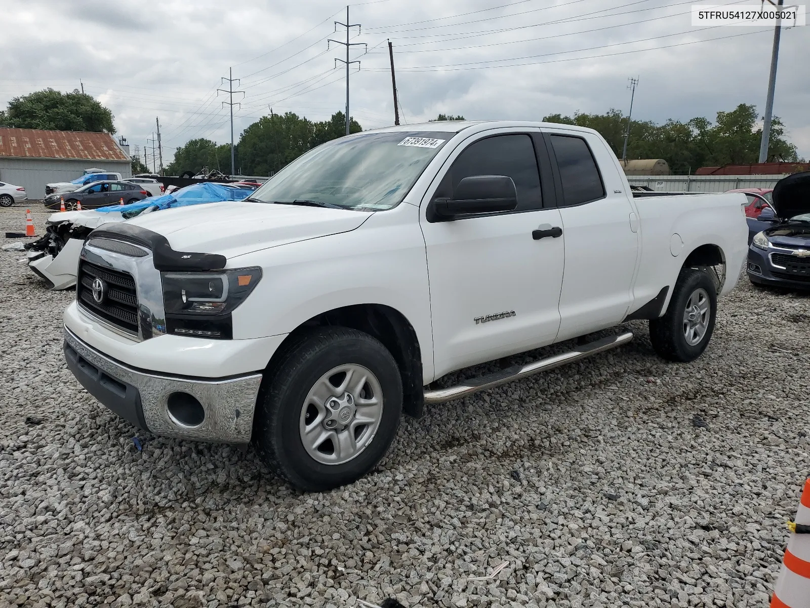 2007 Toyota Tundra Double Cab Sr5 VIN: 5TFRU54127X005021 Lot: 67391974