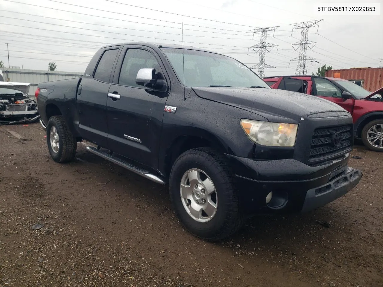 2007 Toyota Tundra Double Cab Limited VIN: 5TFBV58117X029853 Lot: 67403874