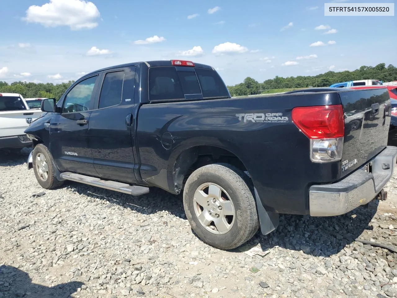 2007 Toyota Tundra Double Cab Sr5 VIN: 5TFRT54157X005520 Lot: 67466214