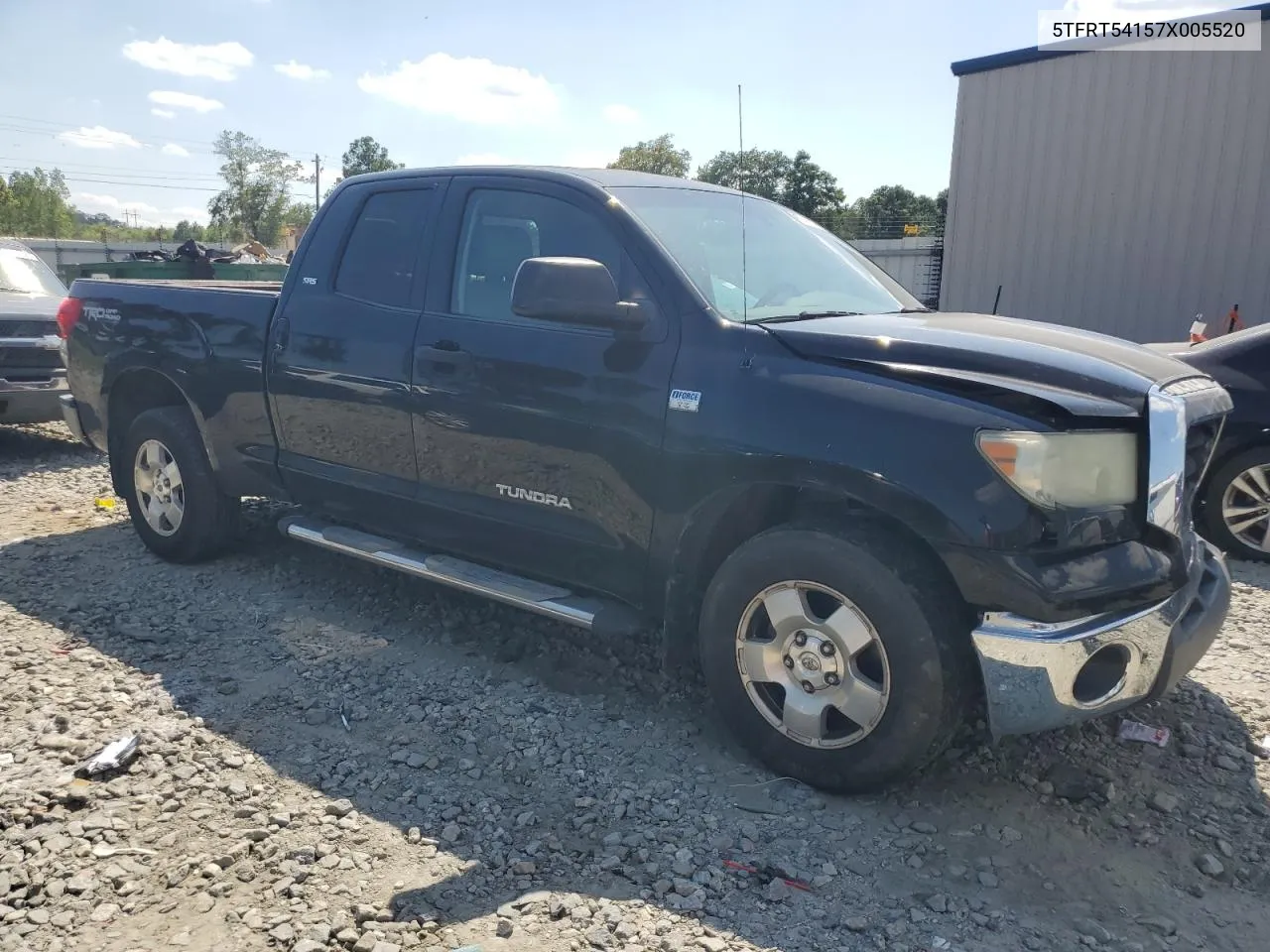 2007 Toyota Tundra Double Cab Sr5 VIN: 5TFRT54157X005520 Lot: 67466214