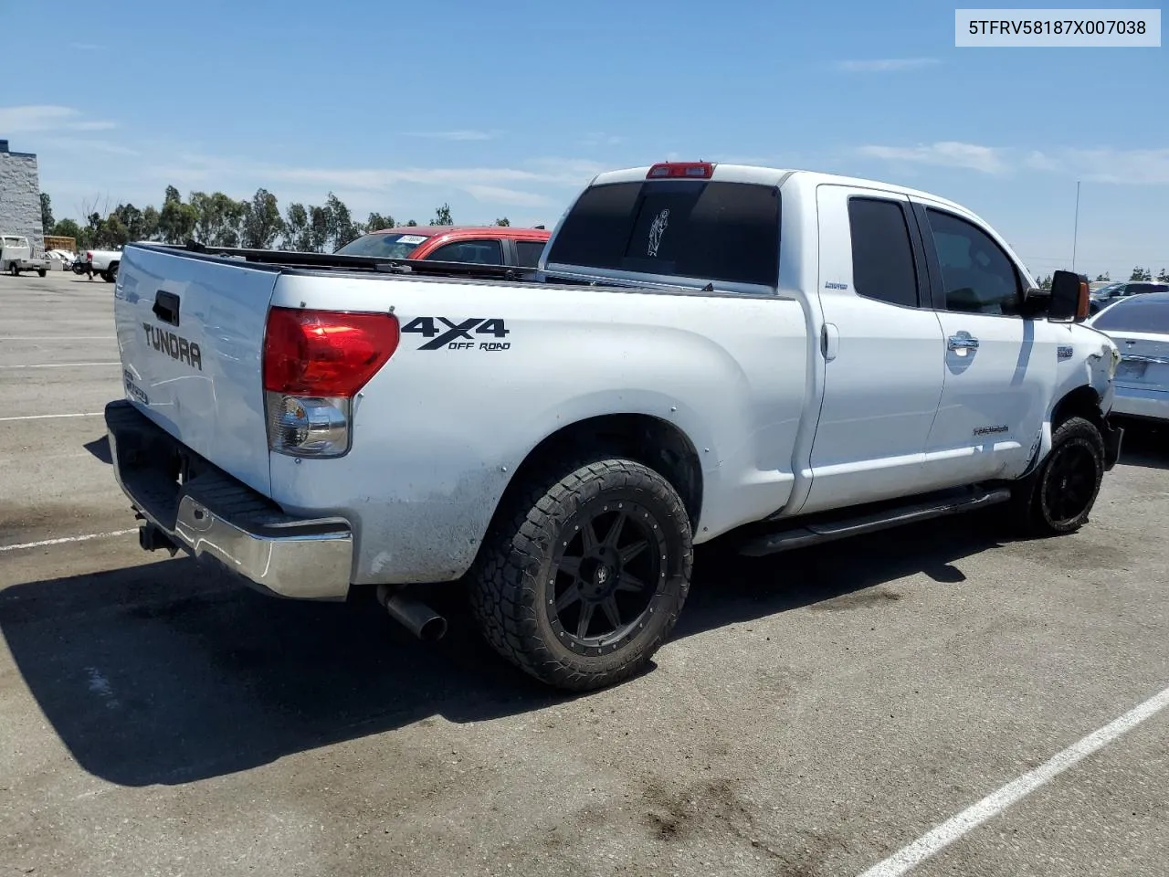 2007 Toyota Tundra Double Cab Limited VIN: 5TFRV58187X007038 Lot: 67906414