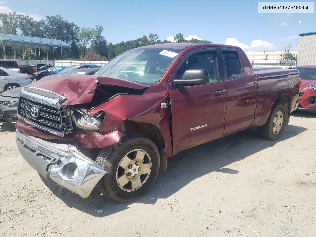 2007 Toyota Tundra Double Cab Sr5 VIN: 5TBBV54137S485356 Lot: 68021374