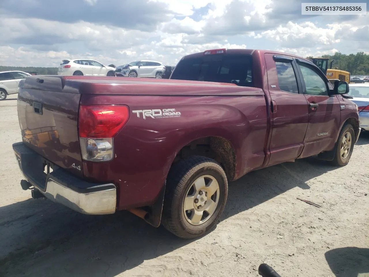 2007 Toyota Tundra Double Cab Sr5 VIN: 5TBBV54137S485356 Lot: 68021374