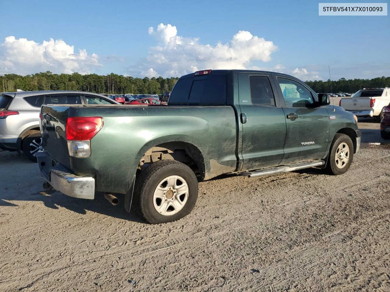 2007 Toyota Tundra Double Cab Sr5 VIN: 5TFBV541X7X010093 Lot: 68038464