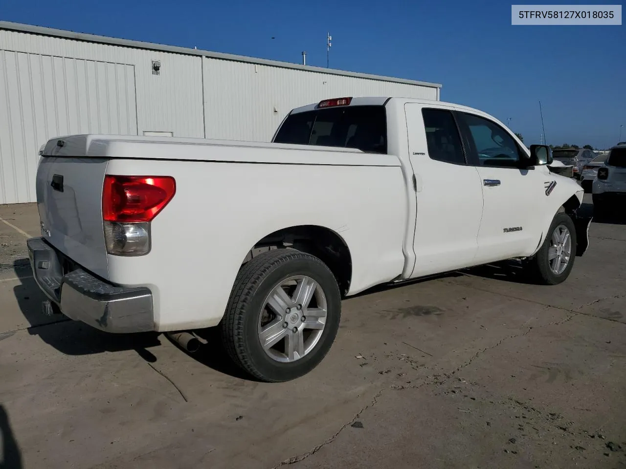 2007 Toyota Tundra Double Cab Limited VIN: 5TFRV58127X018035 Lot: 68149704