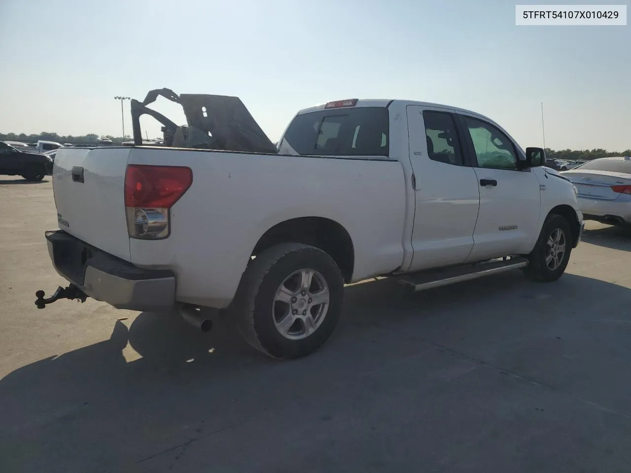 2007 Toyota Tundra Double Cab Sr5 VIN: 5TFRT54107X010429 Lot: 68387214