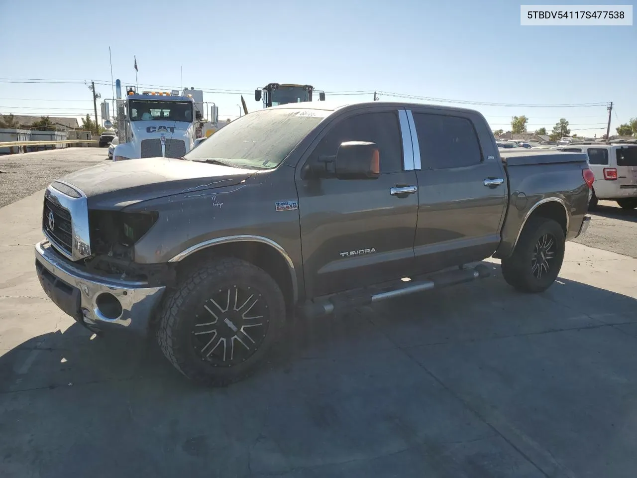 5TBDV54117S477538 2007 Toyota Tundra Crewmax Sr5