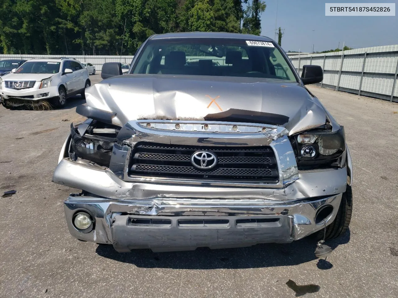 2007 Toyota Tundra Double Cab Sr5 VIN: 5TBRT54187S452826 Lot: 69073814