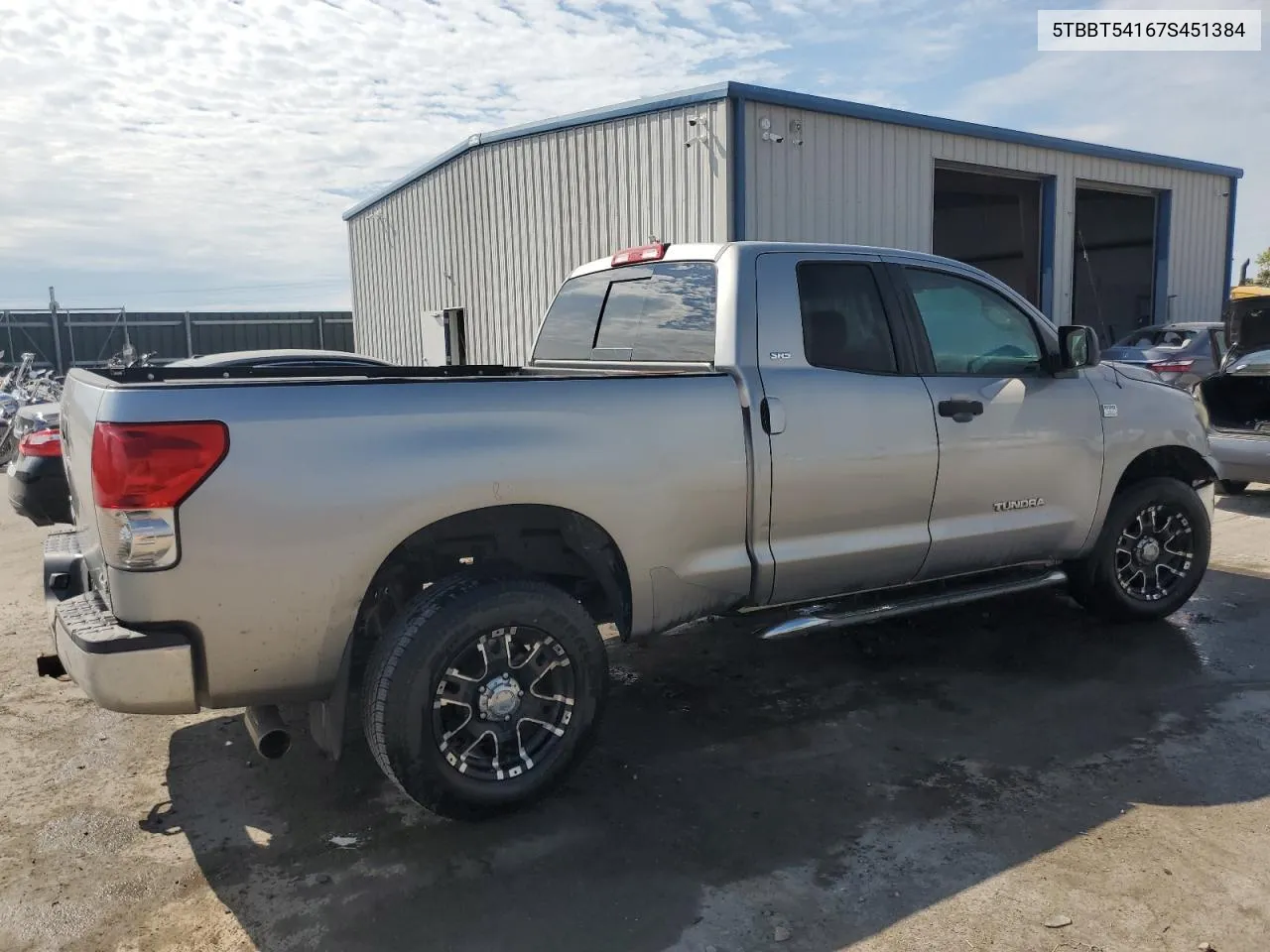 2007 Toyota Tundra Double Cab Sr5 VIN: 5TBBT54167S451384 Lot: 69709544