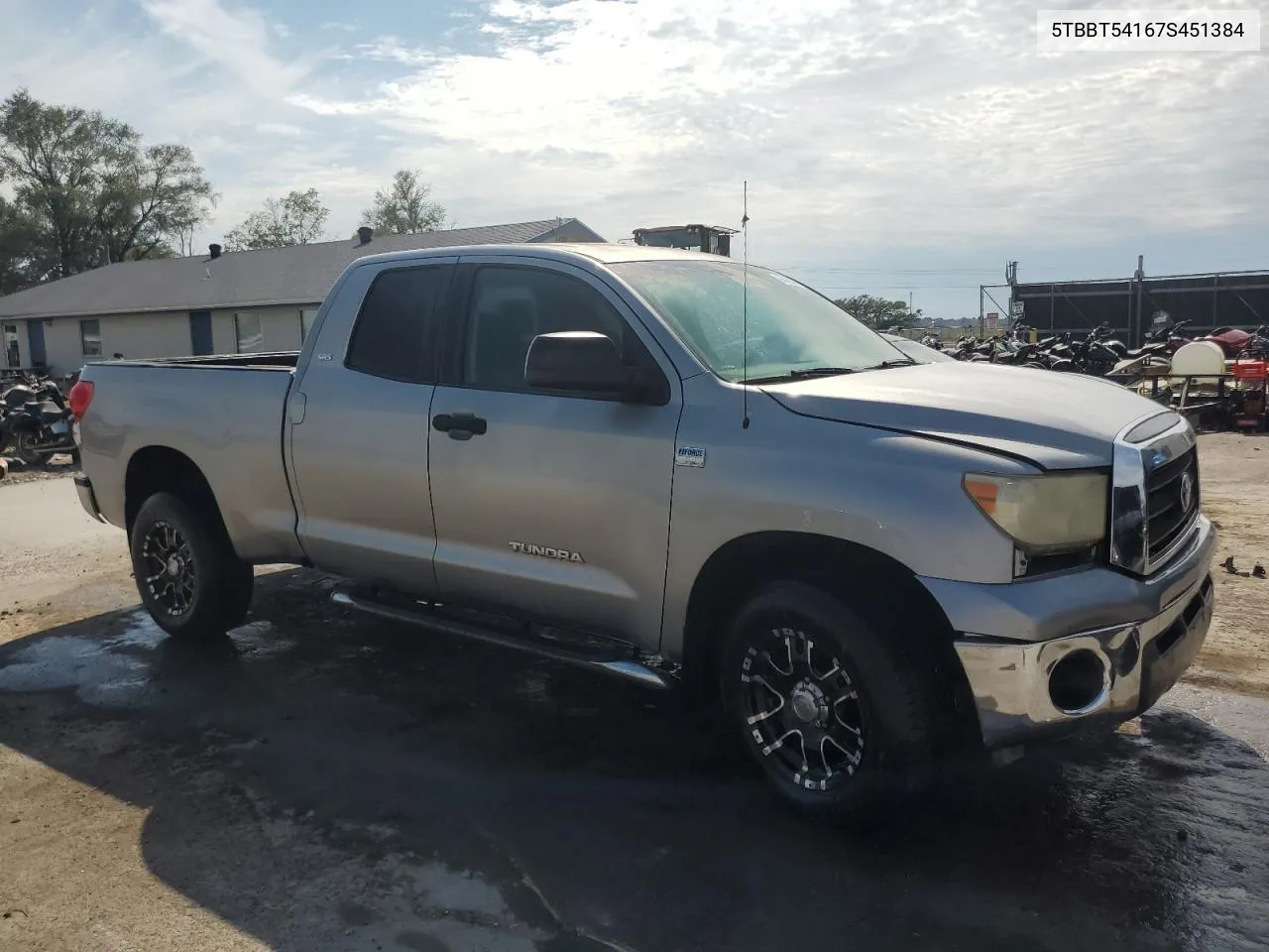 2007 Toyota Tundra Double Cab Sr5 VIN: 5TBBT54167S451384 Lot: 69709544