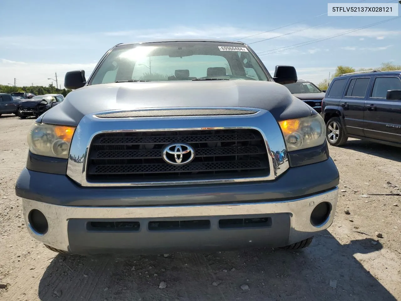 2007 Toyota Tundra VIN: 5TFLV52137X028121 Lot: 69960484