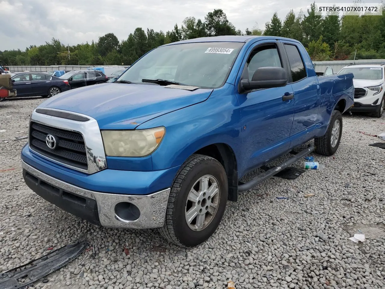 5TFRV54107X017472 2007 Toyota Tundra Double Cab Sr5