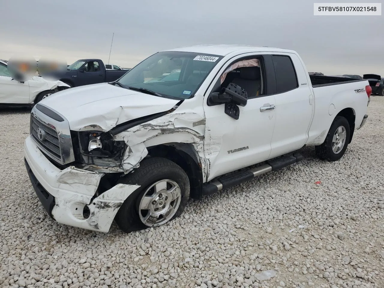 2007 Toyota Tundra Double Cab Limited VIN: 5TFBV58107X021548 Lot: 70246044