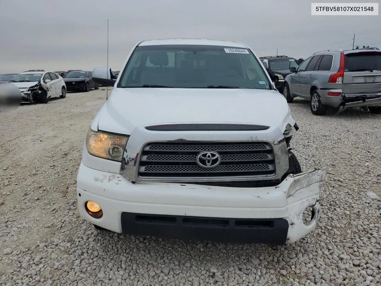 2007 Toyota Tundra Double Cab Limited VIN: 5TFBV58107X021548 Lot: 70246044