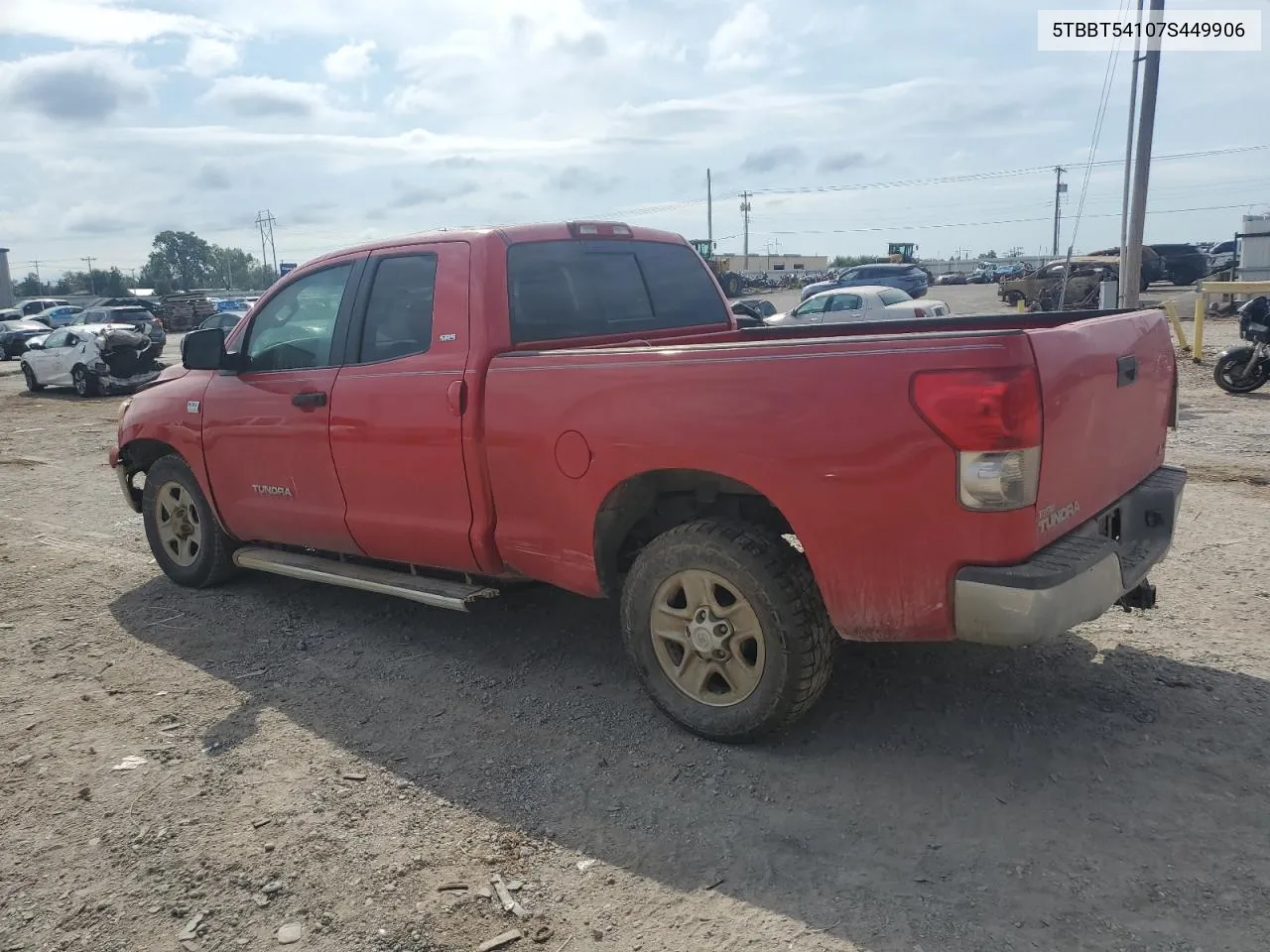 2007 Toyota Tundra Double Cab Sr5 VIN: 5TBBT54107S449906 Lot: 70518724