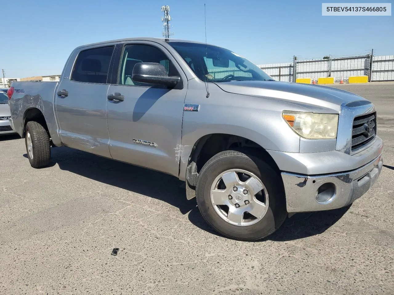 2007 Toyota Tundra Crewmax Sr5 VIN: 5TBEV54137S466805 Lot: 70720044