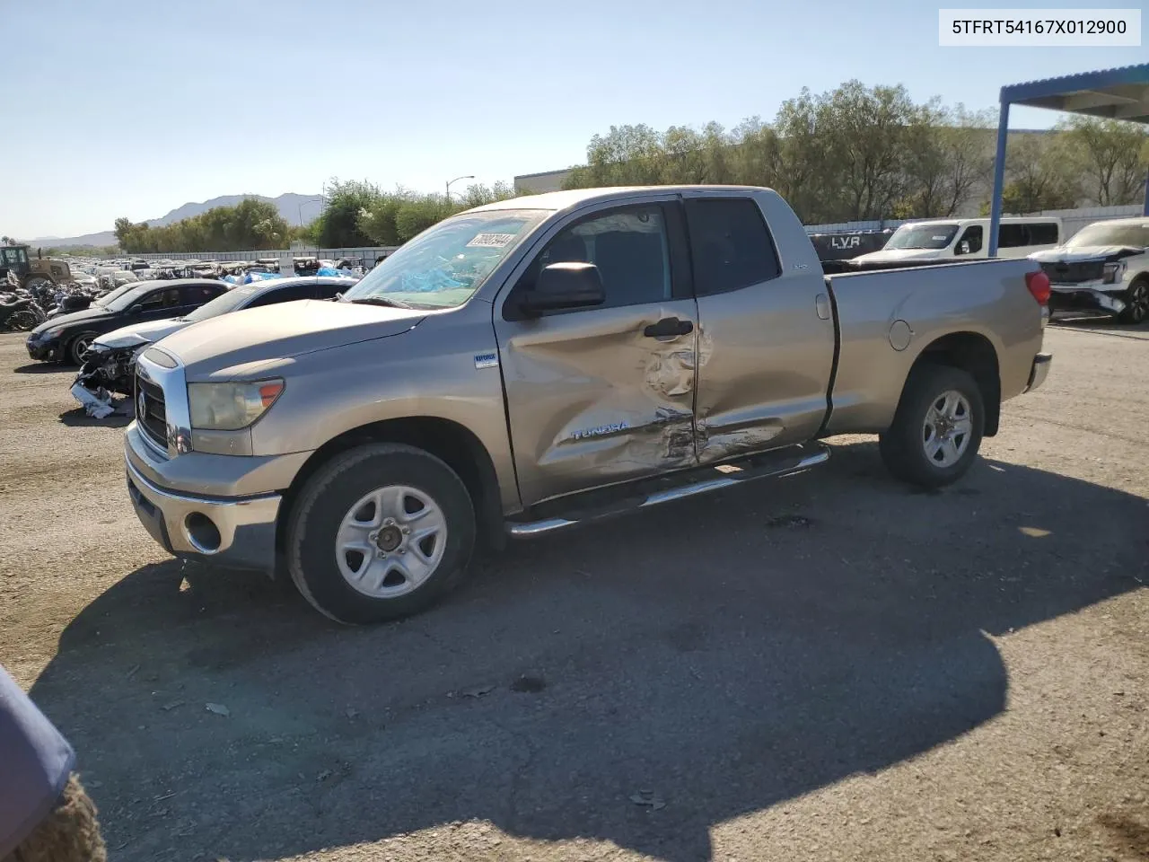 2007 Toyota Tundra Double Cab Sr5 VIN: 5TFRT54167X012900 Lot: 70987944