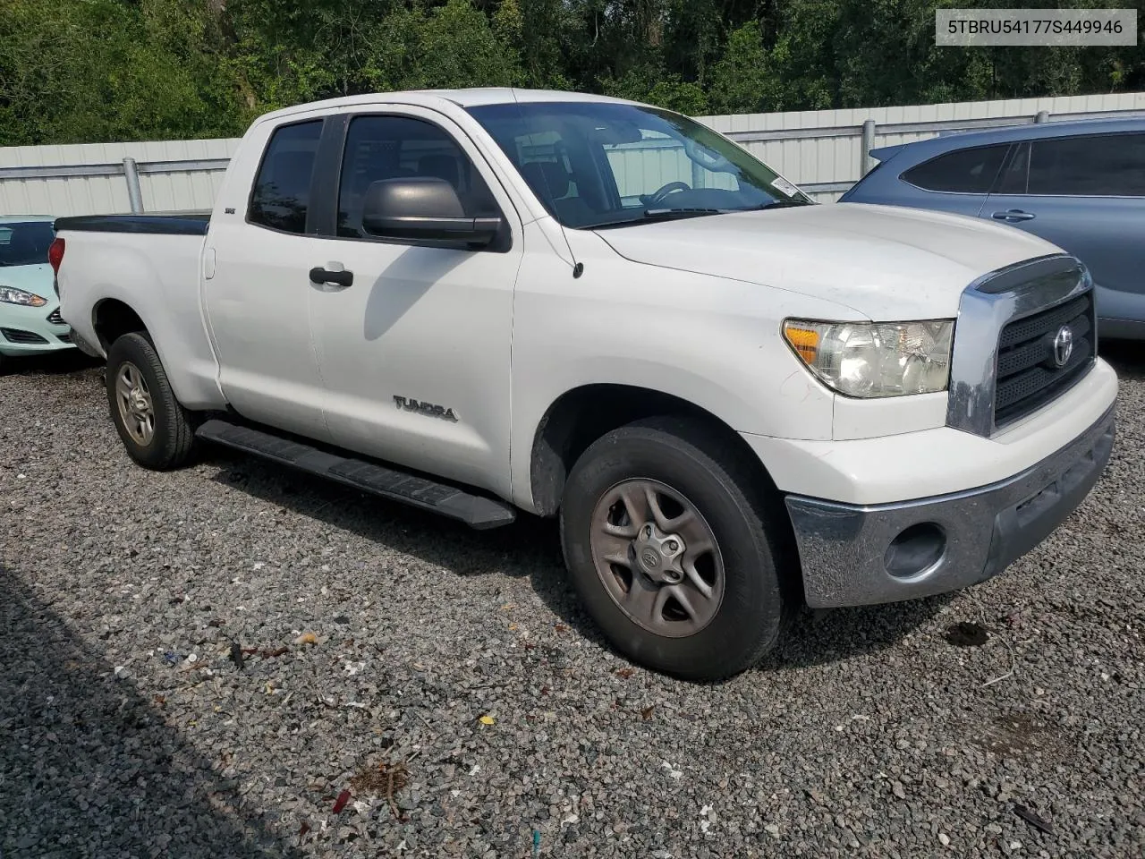 2007 Toyota Tundra Double Cab Sr5 VIN: 5TBRU54177S449946 Lot: 71445164