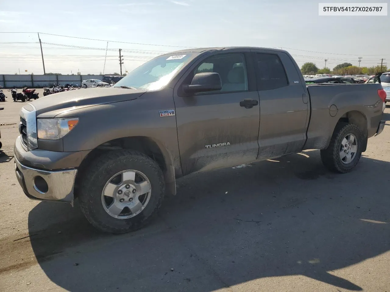 2007 Toyota Tundra Double Cab Sr5 VIN: 5TFBV54127X026787 Lot: 71488934