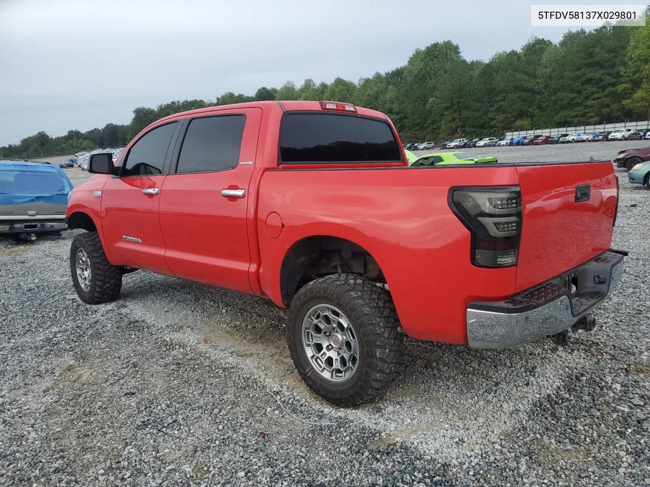 2007 Toyota Tundra Crewmax Limited VIN: 5TFDV58137X029801 Lot: 71837634