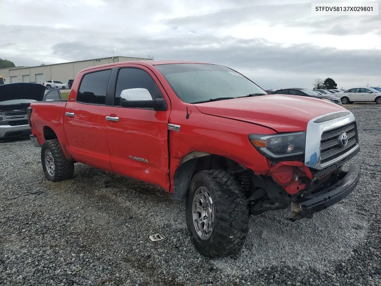 2007 Toyota Tundra Crewmax Limited VIN: 5TFDV58137X029801 Lot: 71837634