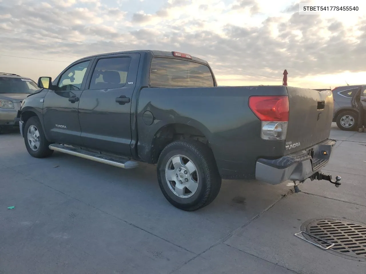 2007 Toyota Tundra Crewmax Sr5 VIN: 5TBET54177S455540 Lot: 71871704