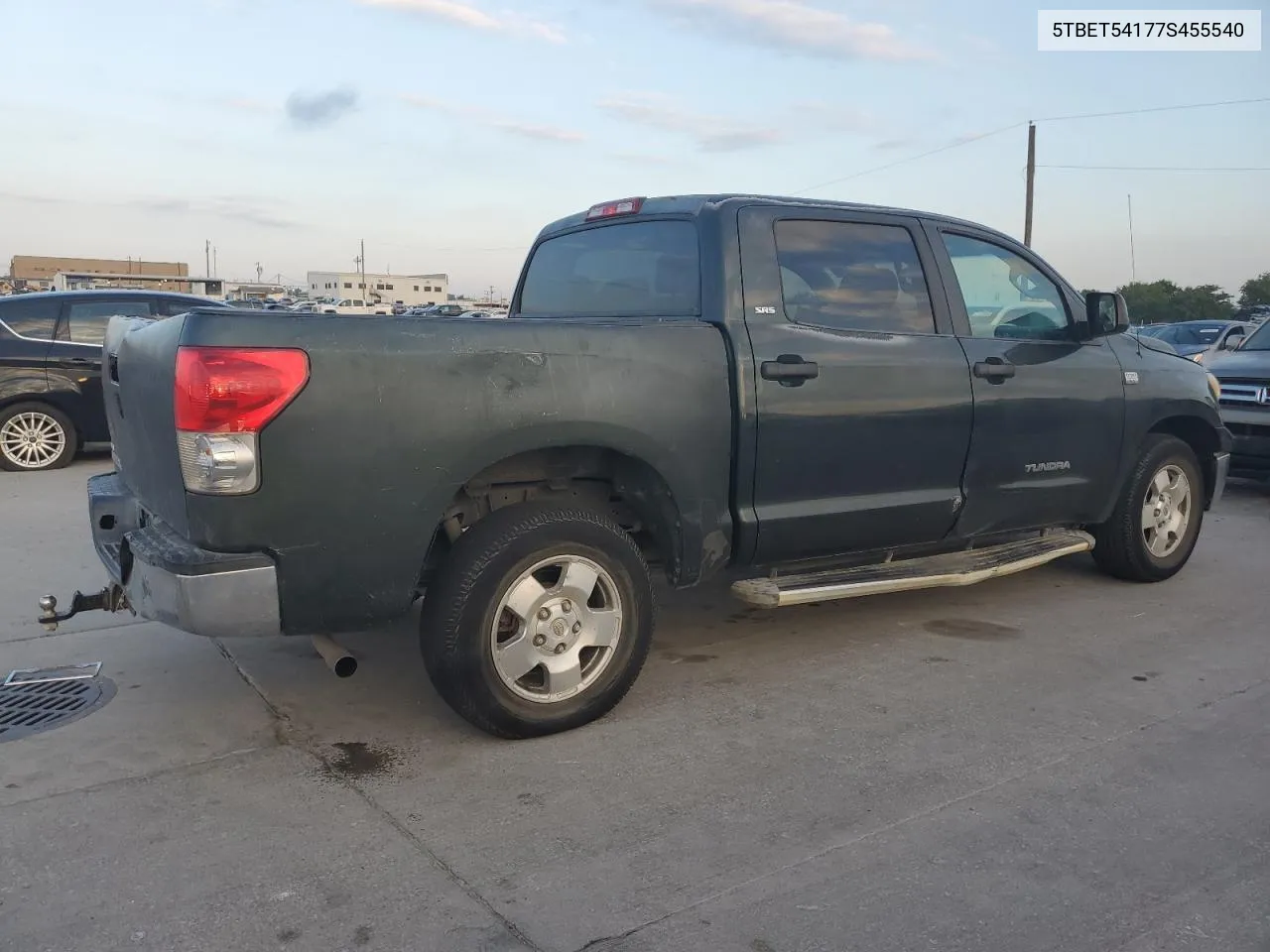 2007 Toyota Tundra Crewmax Sr5 VIN: 5TBET54177S455540 Lot: 71871704