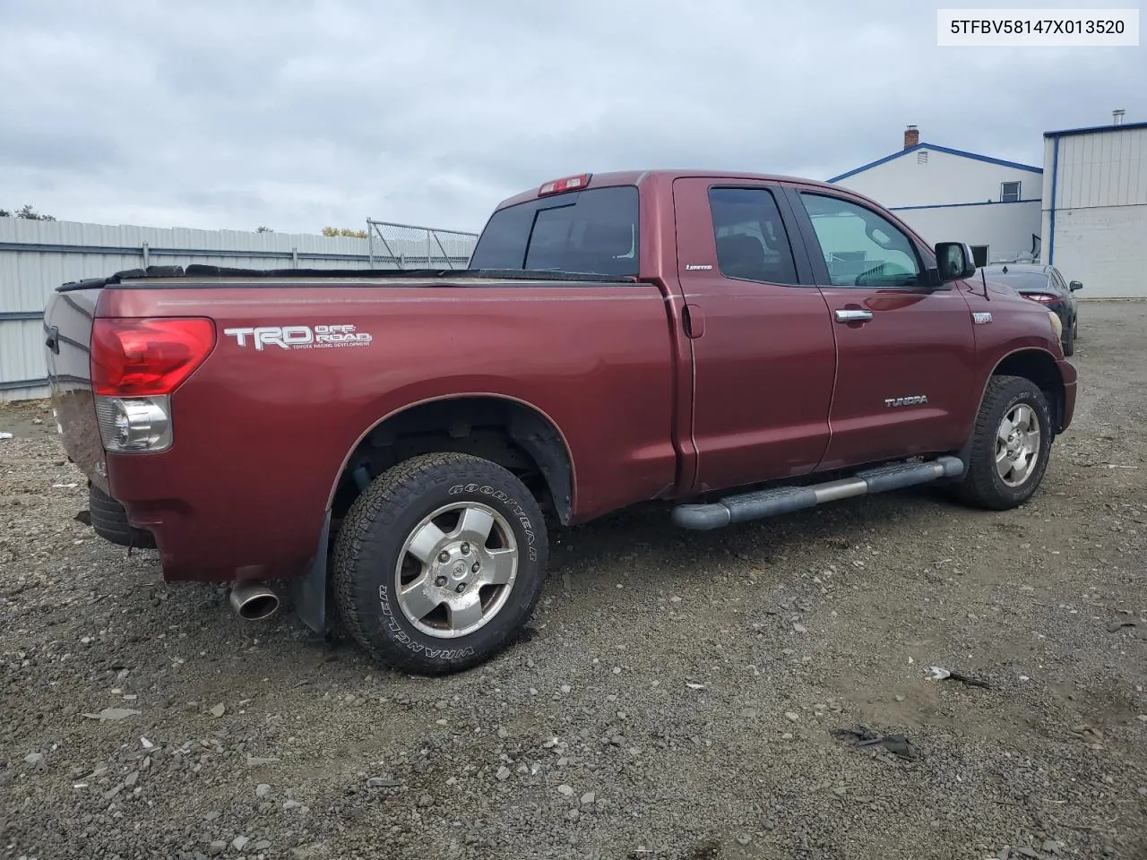 2007 Toyota Tundra Double Cab Limited VIN: 5TFBV58147X013520 Lot: 71937344