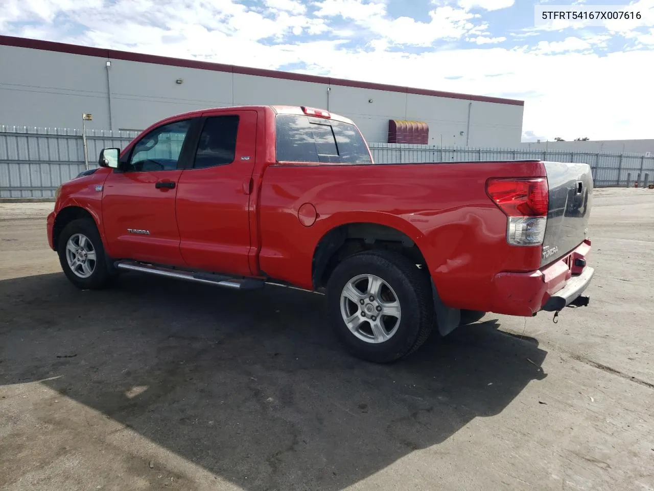 2007 Toyota Tundra Double Cab Sr5 VIN: 5TFRT54167X007616 Lot: 72247304