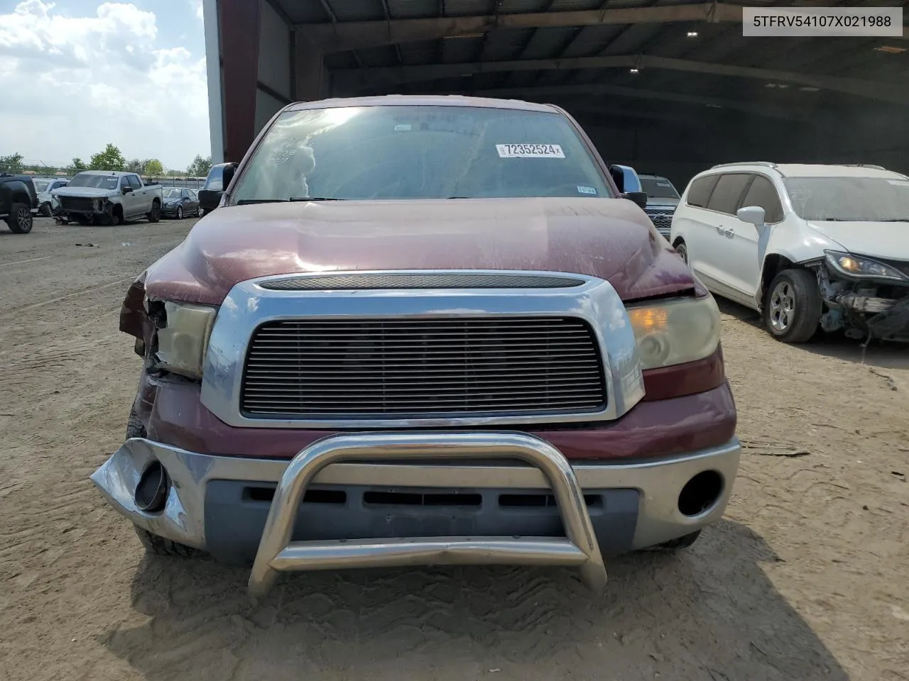 2007 Toyota Tundra Double Cab Sr5 VIN: 5TFRV54107X021988 Lot: 72352524