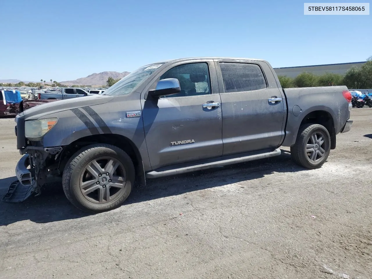 2007 Toyota Tundra Crewmax Limited VIN: 5TBEV58117S458065 Lot: 72472794