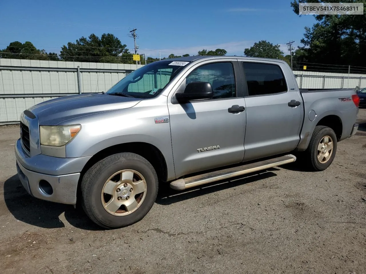 2007 Toyota Tundra Crewmax Sr5 VIN: 5TBEV541X7S468311 Lot: 72550334