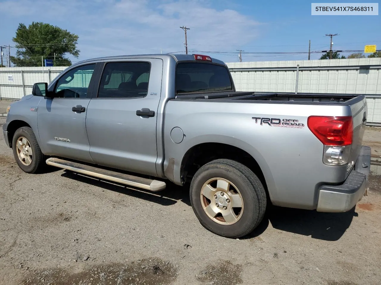 2007 Toyota Tundra Crewmax Sr5 VIN: 5TBEV541X7S468311 Lot: 72550334