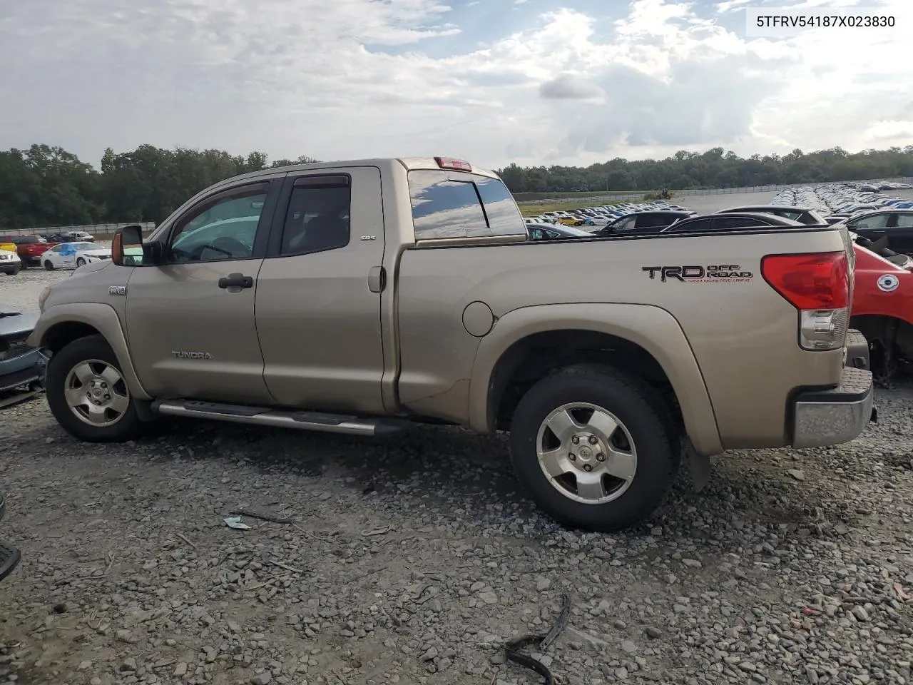 2007 Toyota Tundra Double Cab Sr5 VIN: 5TFRV54187X023830 Lot: 72550854