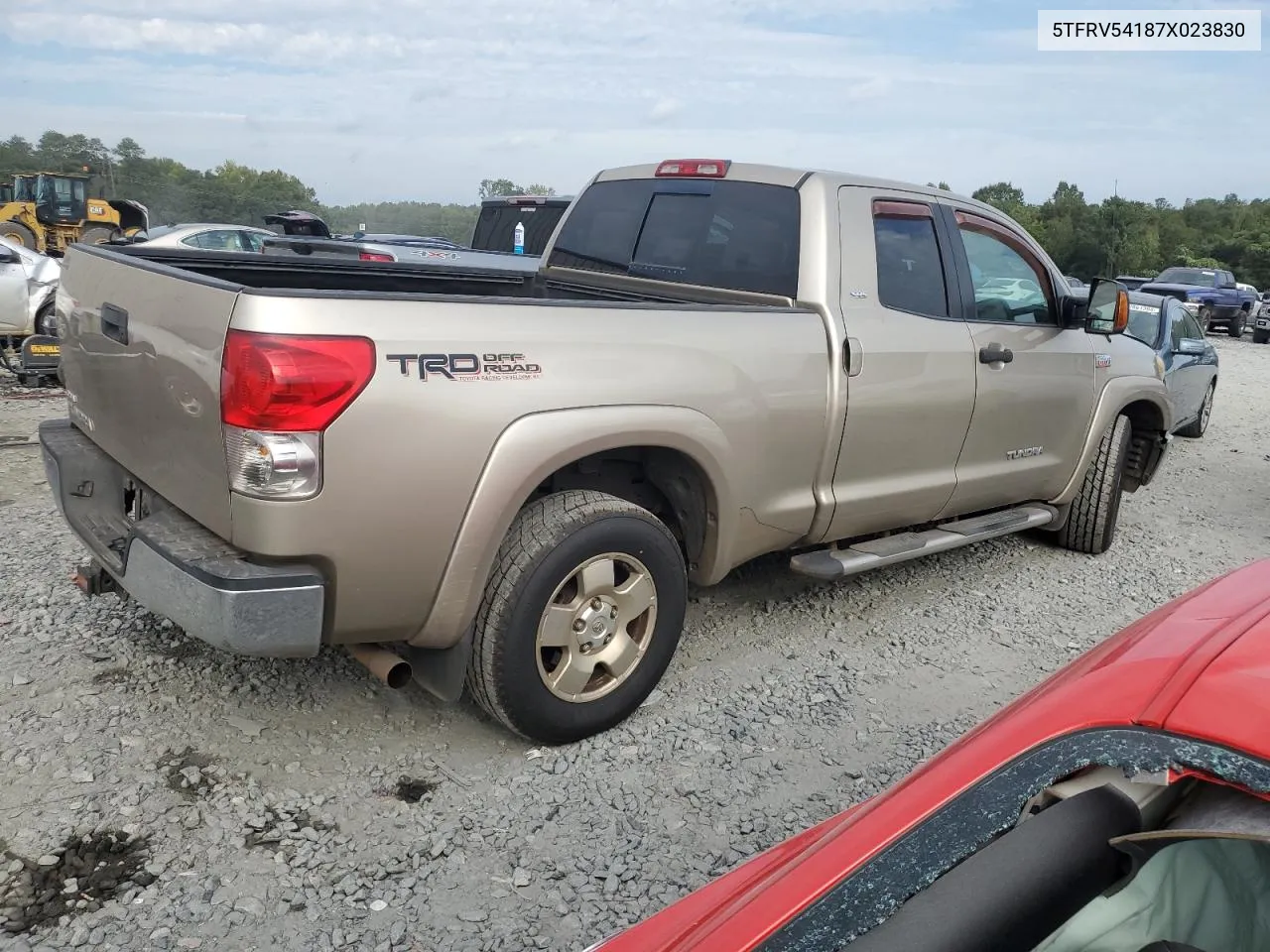 2007 Toyota Tundra Double Cab Sr5 VIN: 5TFRV54187X023830 Lot: 72550854