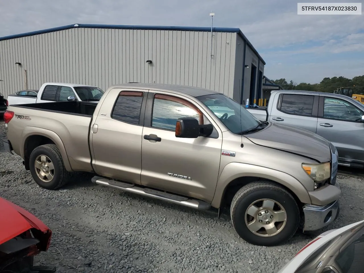 2007 Toyota Tundra Double Cab Sr5 VIN: 5TFRV54187X023830 Lot: 72550854