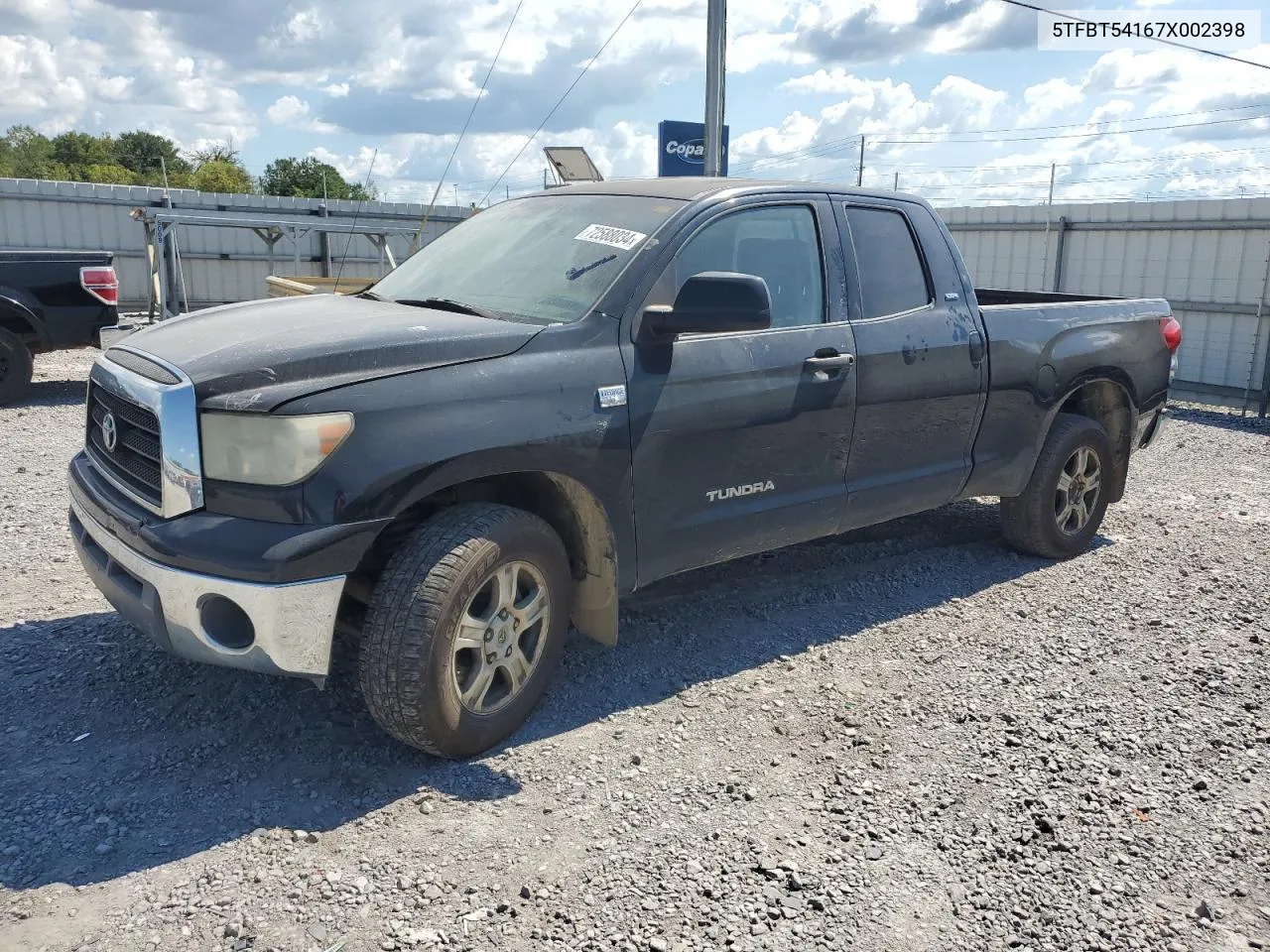 2007 Toyota Tundra Double Cab Sr5 VIN: 5TFBT54167X002398 Lot: 72588034