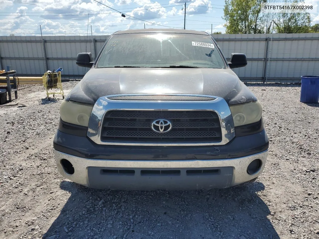 2007 Toyota Tundra Double Cab Sr5 VIN: 5TFBT54167X002398 Lot: 72588034