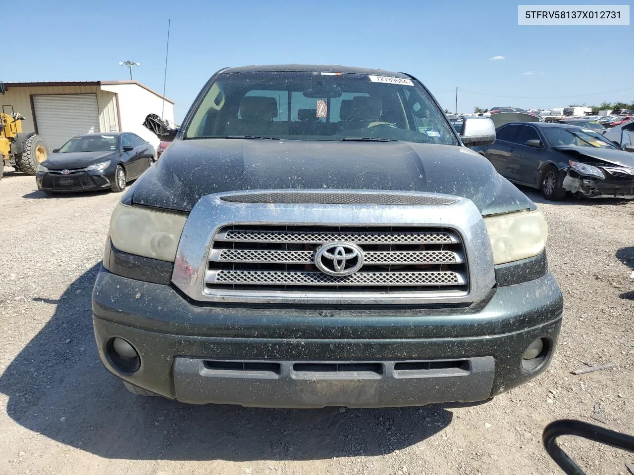 2007 Toyota Tundra Double Cab Limited VIN: 5TFRV58137X012731 Lot: 72789684