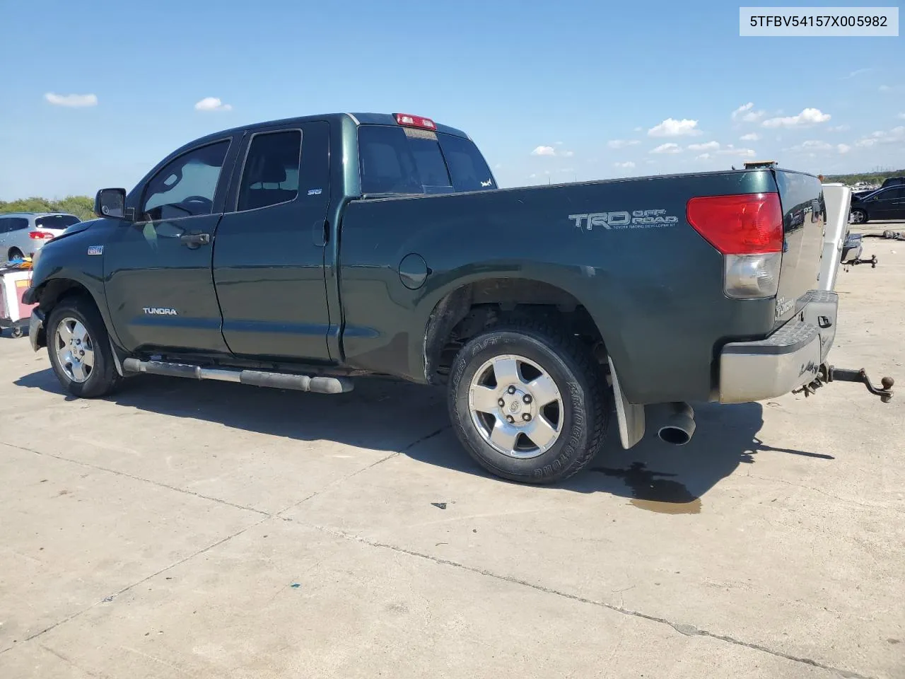 2007 Toyota Tundra Double Cab Sr5 VIN: 5TFBV54157X005982 Lot: 72932734