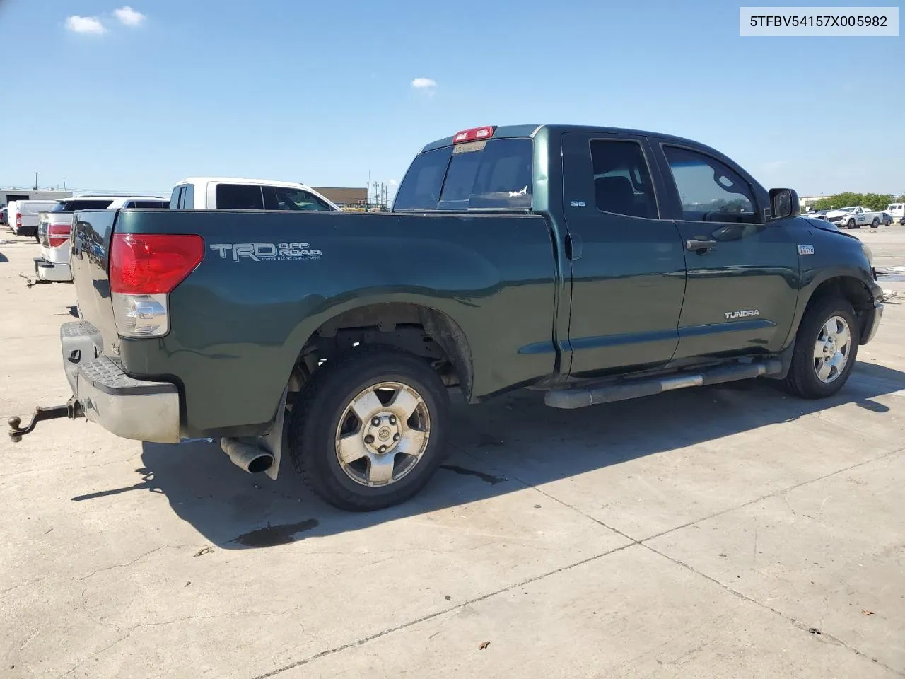 2007 Toyota Tundra Double Cab Sr5 VIN: 5TFBV54157X005982 Lot: 72932734