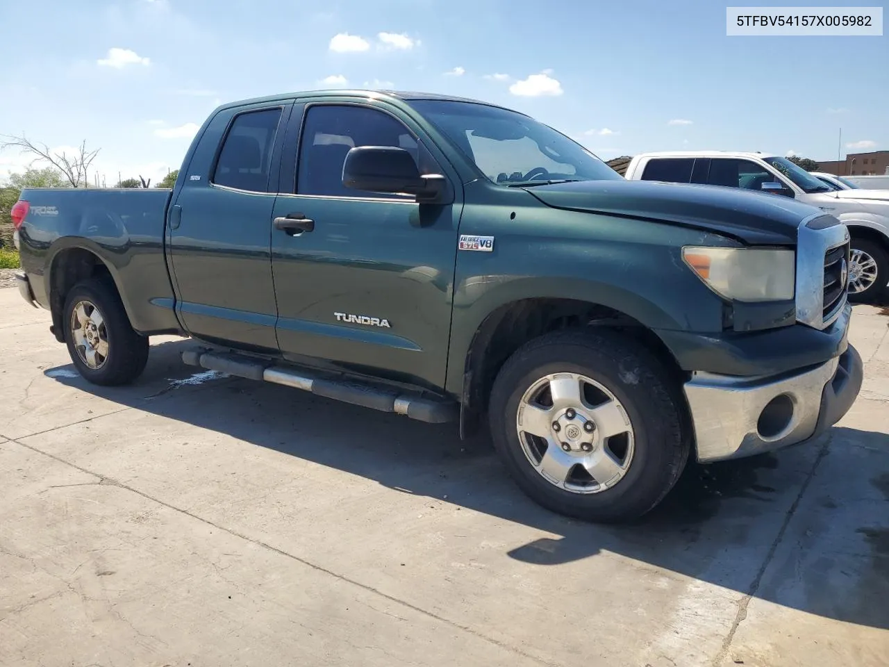 2007 Toyota Tundra Double Cab Sr5 VIN: 5TFBV54157X005982 Lot: 72932734