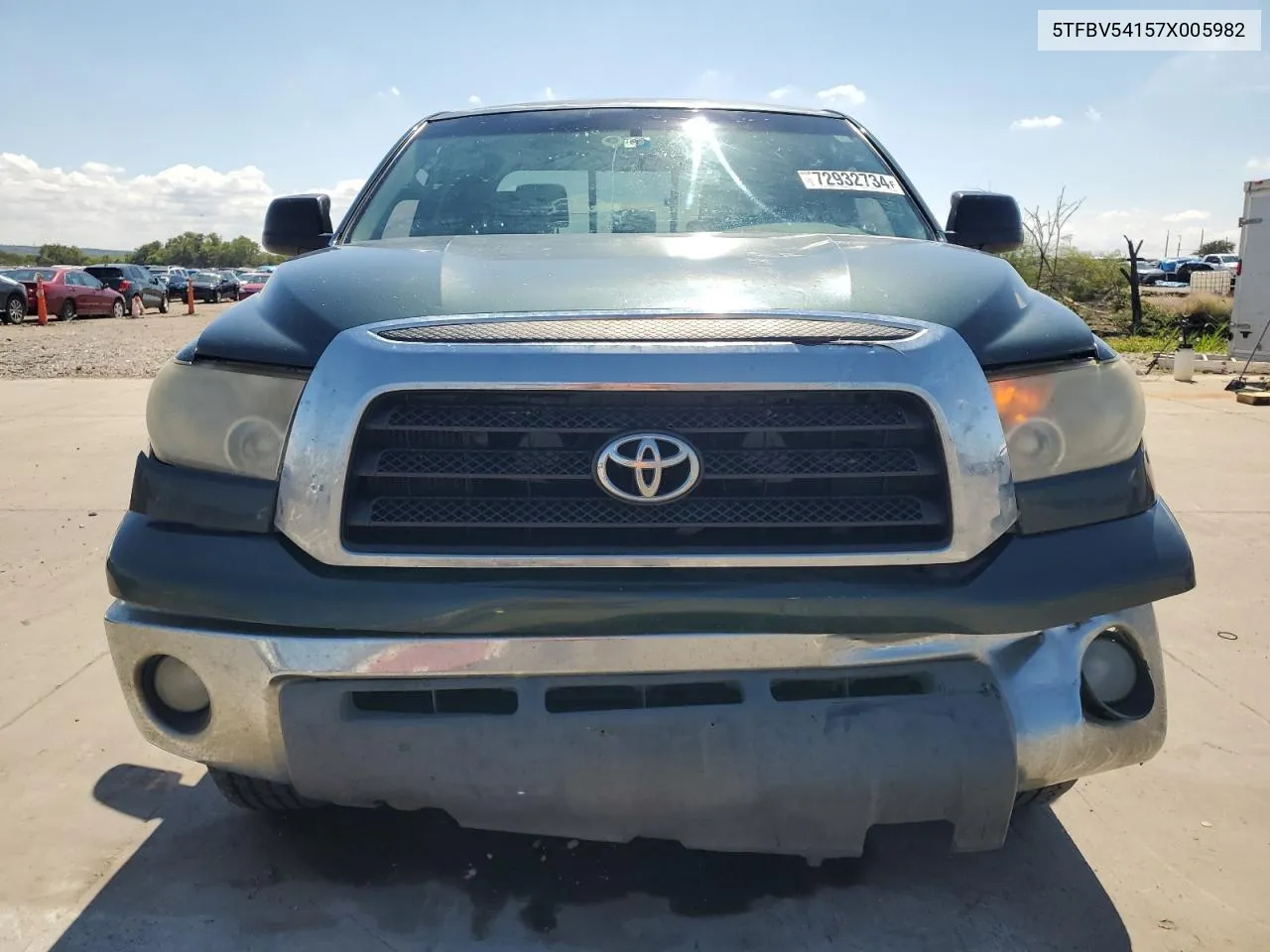 2007 Toyota Tundra Double Cab Sr5 VIN: 5TFBV54157X005982 Lot: 72932734