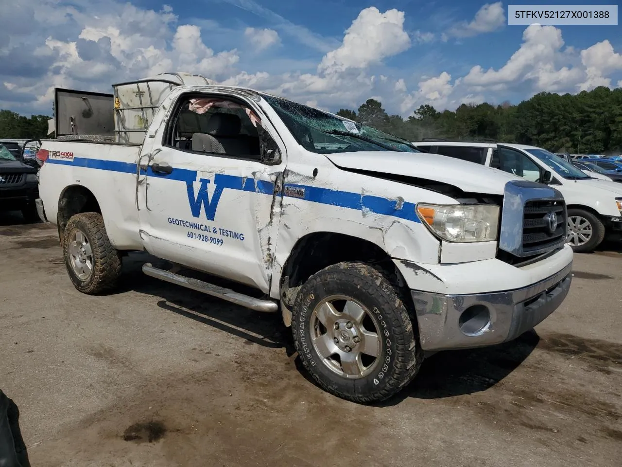 2007 Toyota Tundra VIN: 5TFKV52127X001388 Lot: 73030464